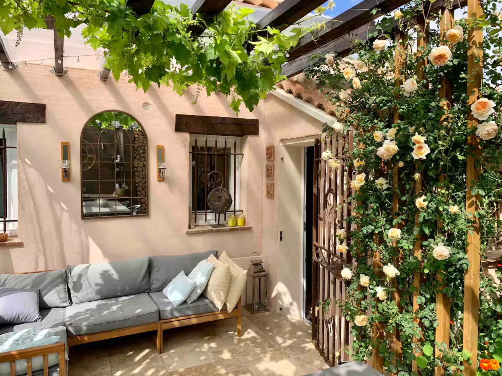 Terrace lounge at Villa Augflor