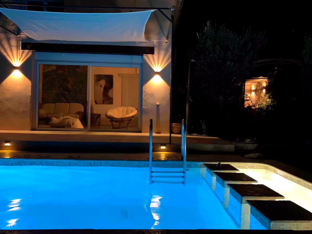 Villa Augflor private pool and garden, Cagnes-sur-Mer